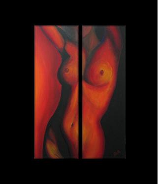 Dafen Oil Painting on canvas nude -set109